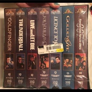 007 James Bond VHS Collection Brand New!